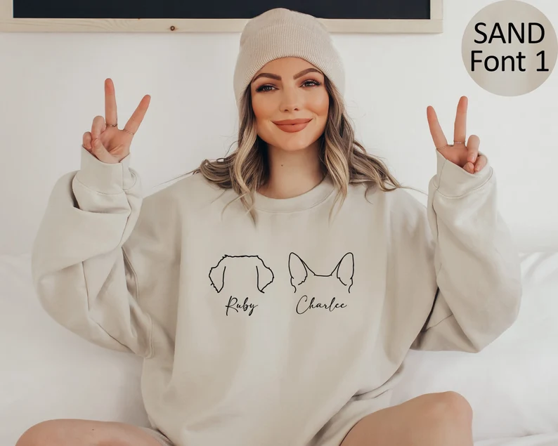 woman wearing sweatshirt