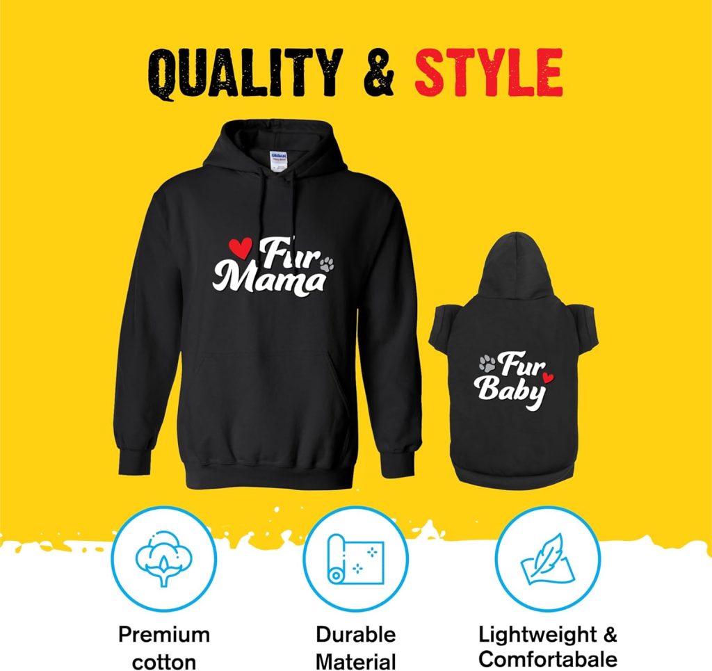 matching hoodies for human and dog