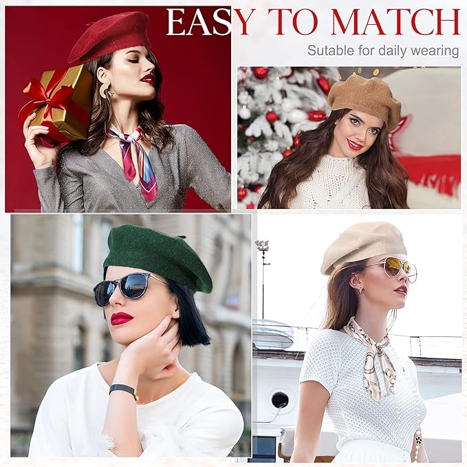 women wearing berets
