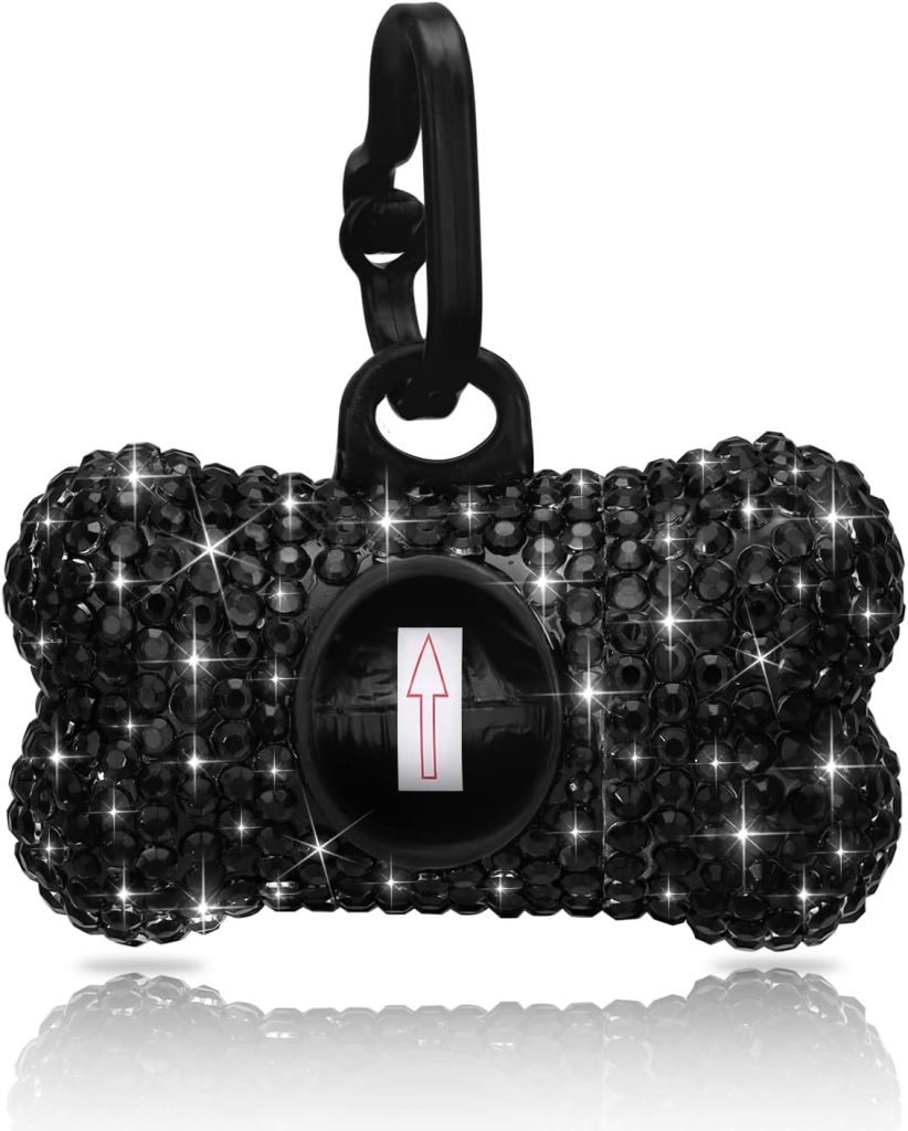 black rhinestone waste pack holder