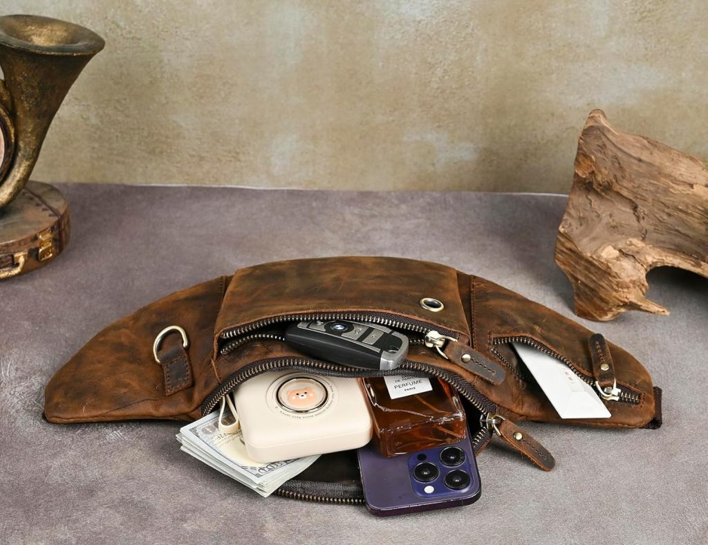 leather belt bag