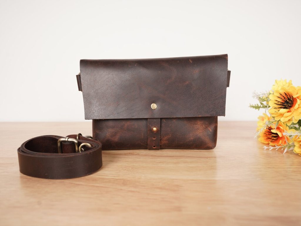 brown waist pack