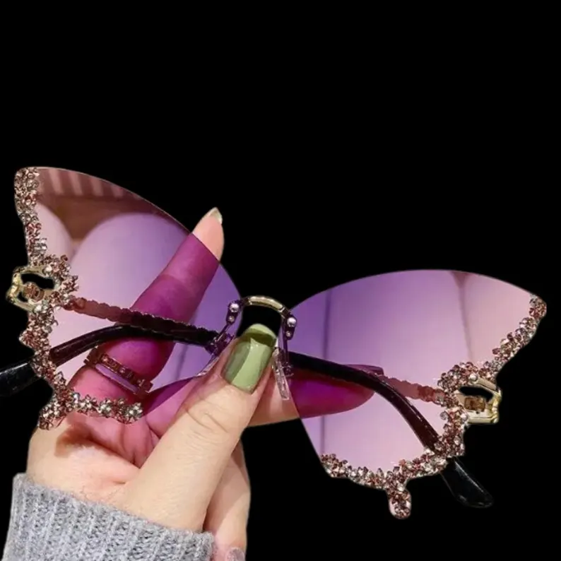 purple butterfly sunnies