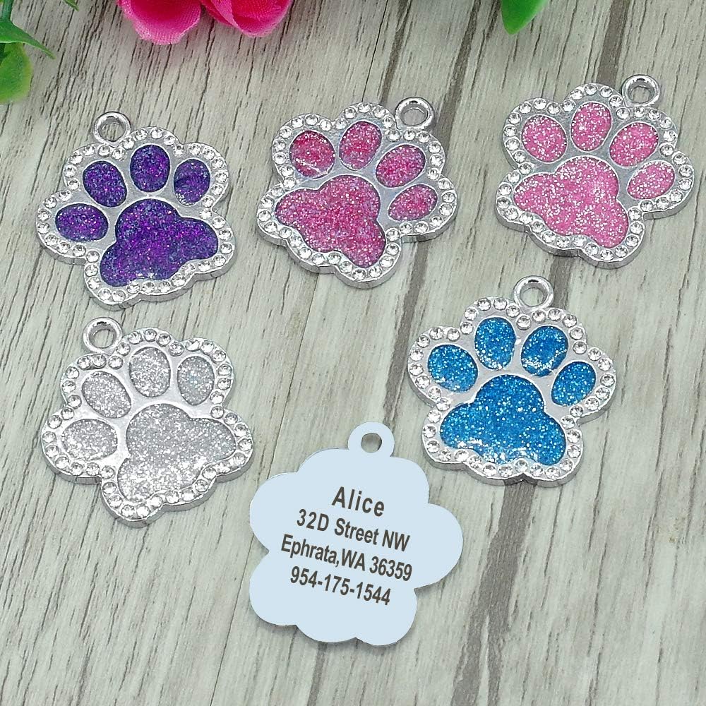 colorful dog id tags