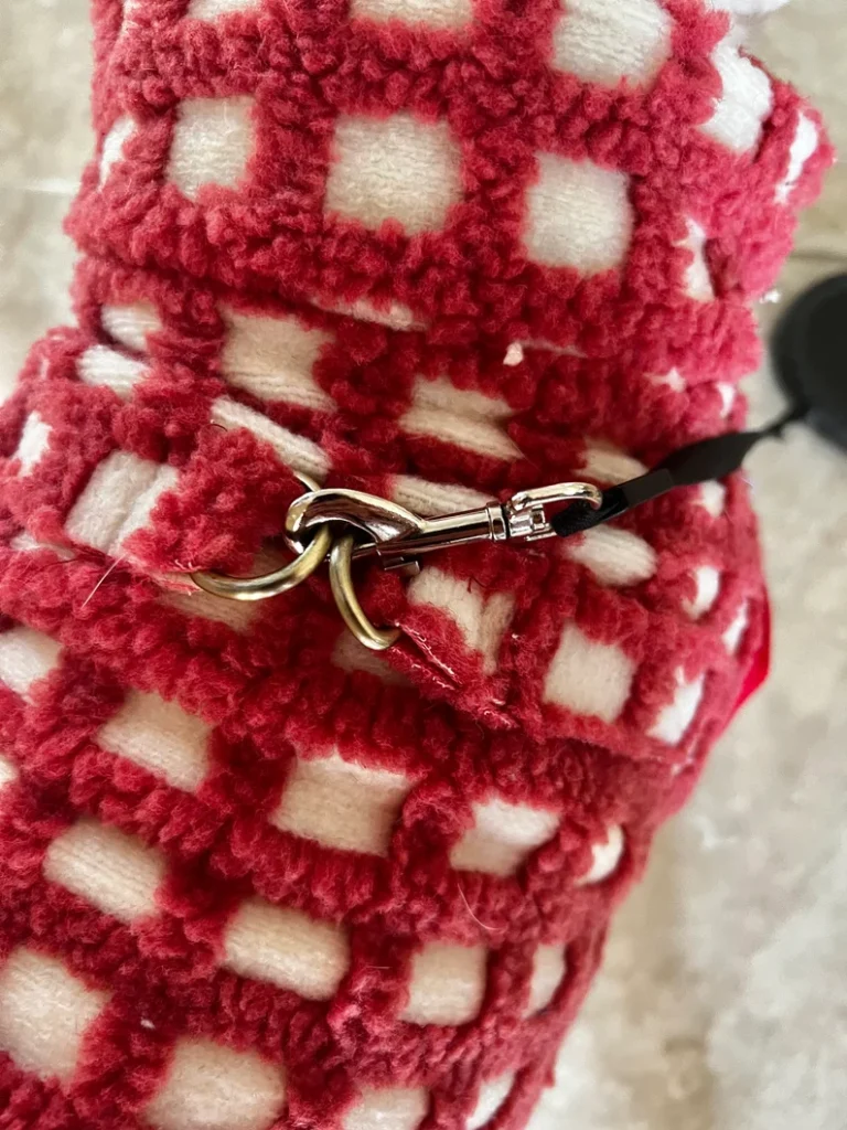 red and white dog sweater