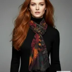 woman wearing scarf