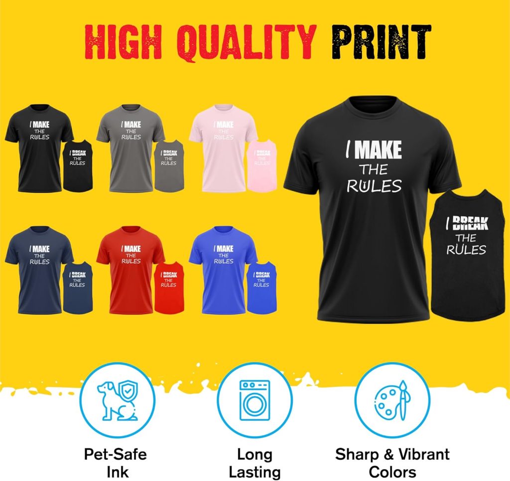 dog and owner matching shirts