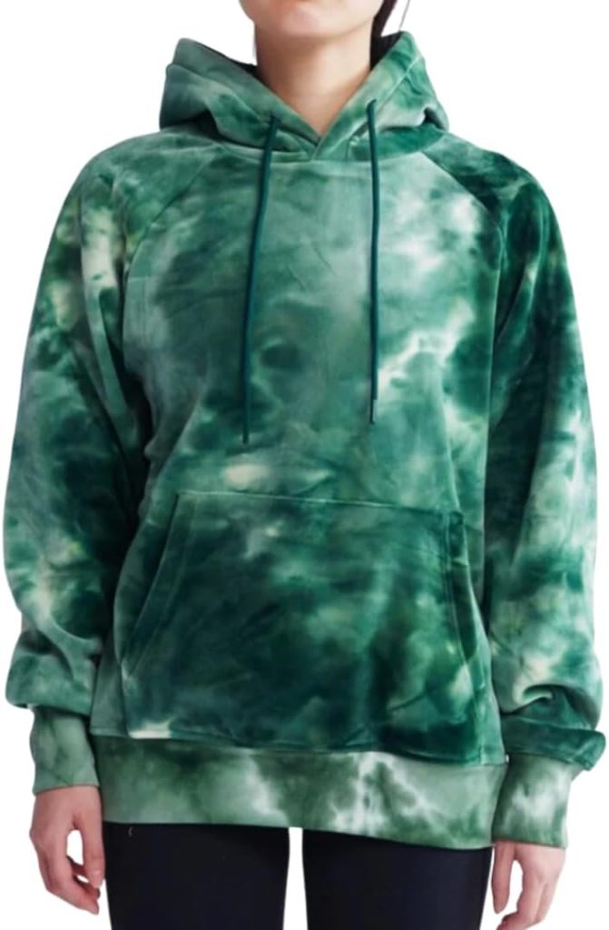 man wearing green hoodie